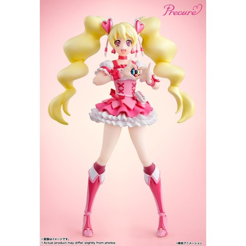 BANDAI Spirits S.H. Figuarts Fresh Pretty Cure! Cure Peach PreCure Character Designer's Edition, Approx. 5.3 inches (135 mm), ABS & PVC Pre-Painted Action Figure
