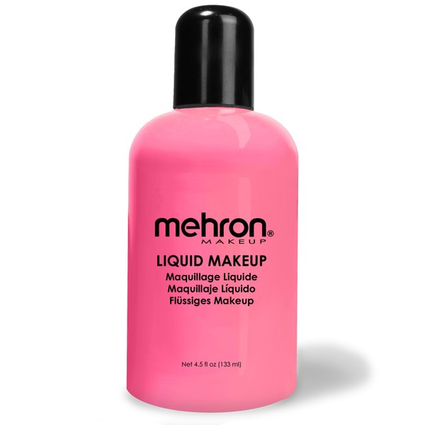 Mehron Makeup Liquid Makeup | Face Paint and Body Paint 4.5 oz (133 ml) (PINK)