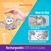 Kimee Interactive Cat Toy Rechargeable Automatic Chirping Owl Cat Toy with Catnip, Auto Beating Wings Flying Bird Cat Toys for Indoor Cats to Play Alone, Never Boredom