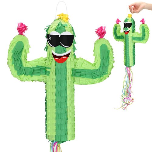 Cactus Pinata Cinco De Mayo Cactus Pinata for Kids Birthday Party Cactus Small Mexican Pinata Cactus Pinata Fiestas Decorations Party Favors Kids Carnival Events Mexican Theme Decoration(Cactus)