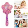 Zou.Rena Little Girls Hair Brush Easily Brushed Through Tangles-No Liquid,Glitter Confetti Unicorn Gifts Play for Kids Age 3-8(pink)