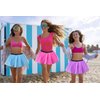 6 Pack Runner Tutu Skirts Women Tulle Skirt 3 Layered Elastic Puffy Tutus 80s Halloween Costume (6 Hot Pink (Waist 22"-38"))
