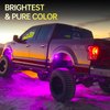 YCHOW-TECH RGB LED Rock Lights Kits - 4 Pods Multicolor Neon Light Waterproof Underglow Light Kit with APP Control Flashing Music Mode DIY Mode High Bright Wheel Well Light for Pickup ATV RZR UTV SUV