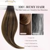 MAXITA Hair Extensions Tape in Hair Extensions Human Hair 18 inch 50g 20pcs Balayage Dark Brown to Chestnut Brown Real Human Hair Extensions Real Remy Seamless Straight Hair Extensions for Women