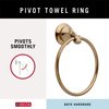 DELTA FAUCET 79446-CZ Linden Wall Mounted Towel Ring in Champagne Bronze