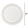 Fun Express White Paper Dessert Plates - Solid Tableware 7" Round Paper Plates & Bowls Perfect for Celebrations & Events - Disposable Plates Sturdy & Eco-Friendly Party Essentials - 24 Pieces