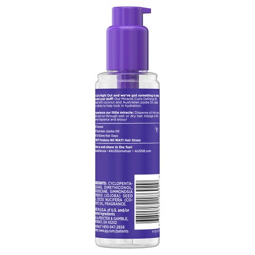 Aussie Miracle Curls Curl-defining Oil Hair Treatment - 3.2 Fl Oz, 3.2 Oz