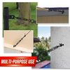 2PCS M8 Premium Stainless Steel Hook & Hook Turnbuckle, Black Turnbuckle for Wire Rope Tension, Shade Sail Hardware, Sun Shade Tent Installation