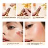 UHOMENY Liquid Blush Beauty Wand, Liquid Face Concealer Contouring Stick Matte Liquid Highlight Blush with Cushion Applicator Attached Easy to Blend Long Lasting Smooth Super Silky Cream Blush Stick (01#)