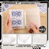 TLY 4pcs Plastic Playing Card Case Clear Card Deck Box Acrylic Playing Game Card Storage, 2 Decks Snaps Closed Card Holder Blank Business Card Organizer for 3.4x2.2inches Size Card