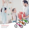 Sumind 18 Pieces Mini Finger Toys Set Includes Finger Skateboards, Finger Bikes, Mini Scooters and Matched Wheels and Tools Accessories Fingertip Movement Educational Toys for Gifts Party Favors