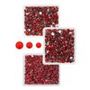 qiipii Red Crystal Resin Rhinestones for Crafting Siam Red Flatback Rhinestones 3mm 4mm 5mm Non-Hotfix Ruby Red Stones Diamonds Crystals Gems for Nails Face Eyes Makeup Body Tumblers Bottle DIY Crafts