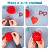 PATIKIL 30cm/11.8" Pipe Cleaners Chenille Stem, 100Pcs Glitters Fuzzy Sticks Pipe Cleaner Craft Supplies for DIY Art Creative Decoration Projects, White