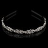 Wedding Party Rhinestone Flower Crown Headband Hair Band Bridal Crystal Headpiece Headdress Hair Accessories for Brides and Bridesmaids (Silver)