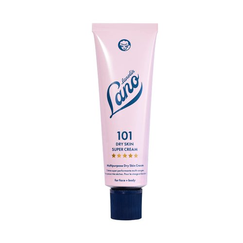 Lanolips 101 Dry Skin Super Cream - Body & Face Cream Moisturizer - Whipped Body Cream for Dry Skin - Triple Lanolin, Sweet Almond Oil, Shea Butter & Vitamin E - Dermatologist Tested (2.02 oz)