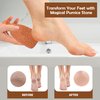 Love Natural Pumice Stone for Feet - 2-Sided Terra Cotta Foot Scrubber, Professional Exfoliating Clay Stone for Feet Hands Body Care - Pumice Stone for Feet Callus Remover & Dead Skin
