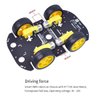 Robot Kit 4WD Robot Car Smart Chassis Kit with 4 TT Motor for UNO R3/Mega 2560/Raspberry Pi/Jetson Nano, Smart Robot Car Chassis DIY Learning Kit