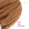 1Pack Marley Braiding Hair 8Inch Short Afro Kinky Twist Crochet Hair Braids Ombre Synthetic Fiber Hair Extensions for Women(1B-Blue)