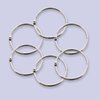 BAZIC Loose Leaf Binder Ring 1.5", Book Rings Binder Rings, Nickel Plated Steel Metal Ring for Flash Cards, Index Card, Keychain (8/Pack), 1-Pack