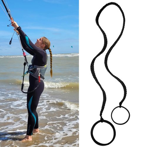 Spiral Hair Tie Sprots Ponytail Holders, Elastic Braided Hair Ties No Damage, Pony Tail Wrap for Long Hair for Gym, Swimming, Diving 25" Black