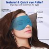 Cooling & Heating Gel Eye Mask - 2 Pack, Weighted Eye Mask,Eye Masks for Dark Circles and Puffiness, Reusable Cold&Warm Compress Sleeping Mask for Women Men, Yoga, Travel, Airplane(Black,Purple)