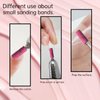 Nail Drill Bit, Corfulra Small Sanding Bands for Nail Drill with 3.1mm Mandrel Bit, 100pcs Newest 240 Fine Grit Nail File for Nature Acrylic Nails Cuticle Prep Nails，Pink