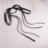 Vacaonio Black Long Ribbon Bow Hair Ties Rope Elastic Silk Satin Bow Hair Scrunchies Rope Ribbon Bow Hair Scrunchies Bowknot Ponytail Holder Hair Tie Decorative Hair Accessories for Women