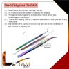 LAJA IMPORTS Dental Hygiene Set - 3pcs Basic Dental Instruments Stainless Steel Dental Rainbow Tooth Pick, Mouth Mirror,Cotton Plier - Dentists Tools Set is Ideal for Personal Use & Pet Friendly