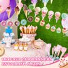 Saypacck 64 Pcs Candyland Party Decorations Includes 8 Pack Donut Theme Party Banner Ice Cream Lollipop Cupcakes Party Banner Hanging Donut Garland Kit for Grow up Party Birthday Party Supplies