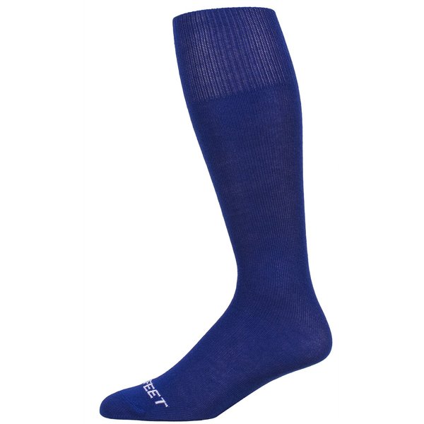 Pro Feet Polyester Multi-Sport Tube Socks, Royal, Medium