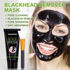 Blackhead Remover Mask, Charcoal Peel Off Face Mask, Blackhead Face Mask, Blackhead Peel Off Mask with Brush for Pore Cleansing and Blackhead Removal, Facial Skin Care for Men & Women, 100g