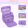 GRAOSO Carrying Case Compatible with Little Tikes Story Dream Machine Books Starter Set, Toy Storage Bag with Handle and Shoulder Strap for Storybook, Character, Accessories, Purple, Bag Only