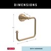 Delta MYN46-CZ Mylan -towel Ring, Champagne Bronze