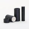 1/2 OZ (Short) Black Kraft Paperboard Lip Balm/Cosmetic/Lotion Tubes (25)