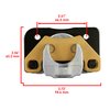 Caltric Front Left Or Rear Right Brake Caliper with Pads Compatible with Arctic Cat 400 2X4 4X4 2005-2014