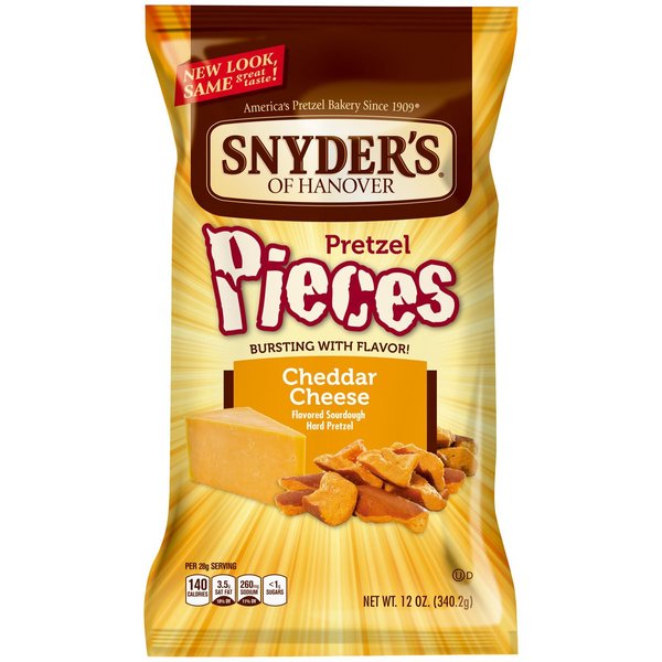 Snyder's of Hanover Pretzel Pieces, Cheddar Cheese, 12 Oz