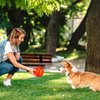 Shindel 6PCS Mini Basketballs, Inflatable Basketball Rubber Basketballs with Pump for Over Door Mini Hoop for Kids Adults Indoor Outdoor Play, for Kids, Christmas Party Favors