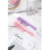 xnicx 3pcs Wide Tooth Comb Set,Detangling Hair Comb for Curly,Wet,Thick Hair,Hair Brush Shower Comb Detangler Hair Wide Comb with Care Handgrip Comb Styling Comb for Women,Men Macaron Pink