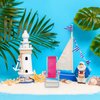 STOBOK 2PCS Miniature Folding Beach Chairs Mini Dolls House Furniture Plastic Beach Lounge Chairs Dollhouse Furniture Accessories