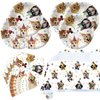 Dog Party Tableware Set,20 Plates and 20 Napkins and Tablecloth71 '' x 42 '',Dog Birthday Theme Party Decorate Supplies