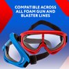 IMPRESA 2-Pack Foam Gun and Blaster Face Mask/Goggles/Eye Shield (1 Red Mask - 1 Blue Mask) - for Foam Blaster Guns from The Name Brand