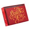 Papyrus Blank Holiday Thank You Cards Boxed with Envelopes, Blank Red and Gold (12-Count)