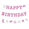 Western Cowgirl Happy Birthday Banner, Glitter Cowgirl Birthday Banner Disco Cowgirl Happy Birthday Banner Easy To Use Perfect Birthday Celebration Decorations