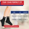Dr. Arthritis Doctor Developed Copper Ankle Support Sleeve - Compression Ankle Brace - Ankle Support Socks for Women & Men - Ankle and Foot Support for Running, With Doctor Handbook (Black, 2XL)