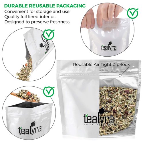 Tealyra - Echinacea ImmuneTEA - Fennel Mint Lemongrass Cinnamon - Detox Wellness Herbal Loose Leaf Tea - Caffeine Free - 112g (4-ounce)
