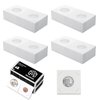 MUDOR Upgraded Premium Coin Flips for Nickel, 200 Pack Cardboard Coin Holder, Mylar Coin Flips 2x2, Paper Coin Holders