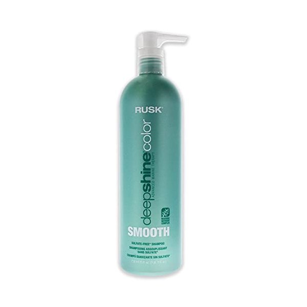 RUSK Deepshine Color Smooth Sulfate Free Shampoo, 25 Fl Oz