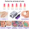 Pen Shape Electric Nail Drill Manicure Filer Kit Nail Polish Machine set with 6 Acrylic Gel Remover and 7Pcs Nail Drill Bits (Gray)