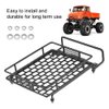 RC Roof Rack, Toy Roof Rack Black Steel Luggage Tray Roof Rack for 1/10 RC Crawler Car(S) Rc Truck Roof Rack 1 10 Rc Truck Roof Rack 1/10 Rc Truck Roof Rack Rc Crawler