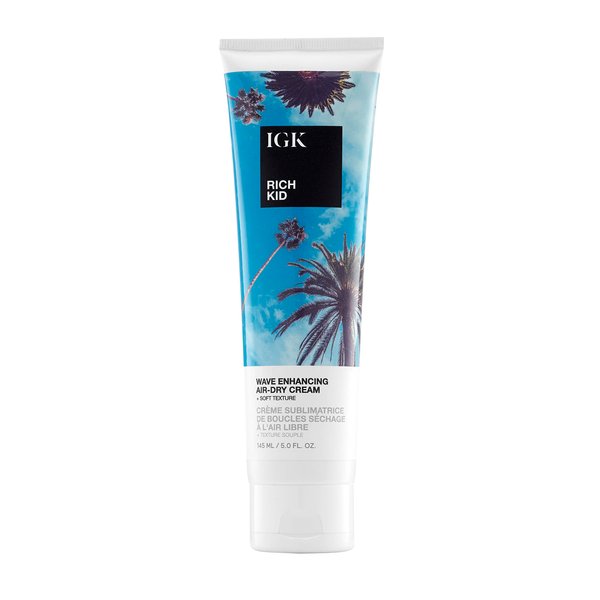 IGK RICH KID Wave Enhancing Air-Dry Cream | Hold + Texture + Shine | Vegan + Cruelty Free | 5 Oz
